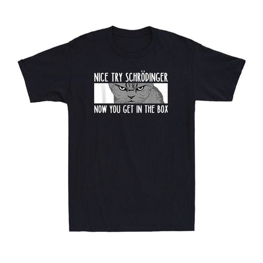 Schrodinger's Cat - Physicist Funny Quantum Physics Cat Lover Gift Men's T-Shirt