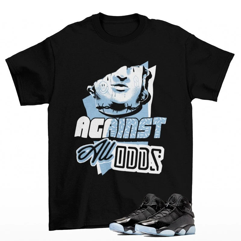All Odds Sneaker Shirt to Match Jordan 6 Rings Black Ice 322992-011