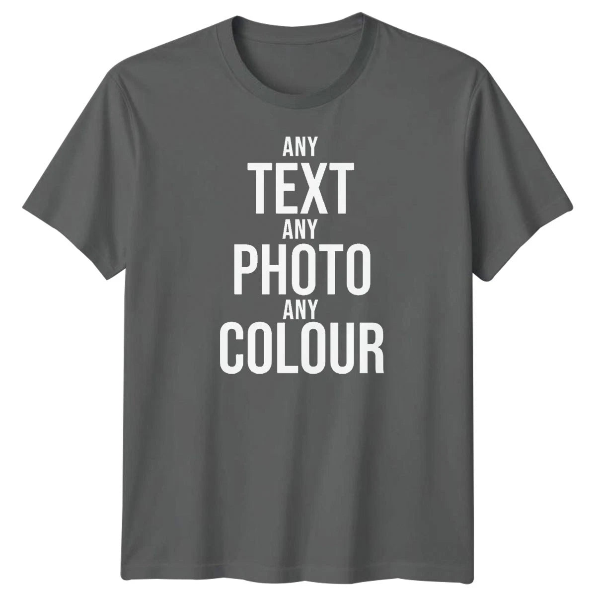 Personalised T-Shirt Custom Photo Logo TexT-Shirt Printed Stag Do Hen Party Tee