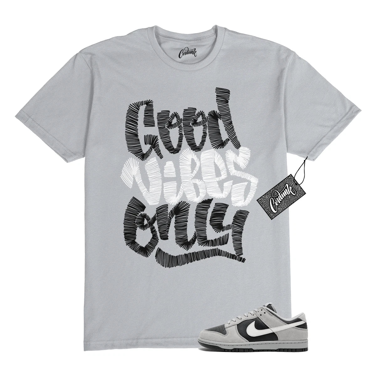 Dunk Light Smoke Grey Anthracite Reflect Silver Black T Shirt to Match GVO