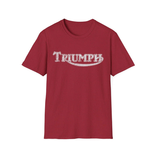 Triumph Motorcycles distressed vintage logo Tee Retro British bike cafe racer