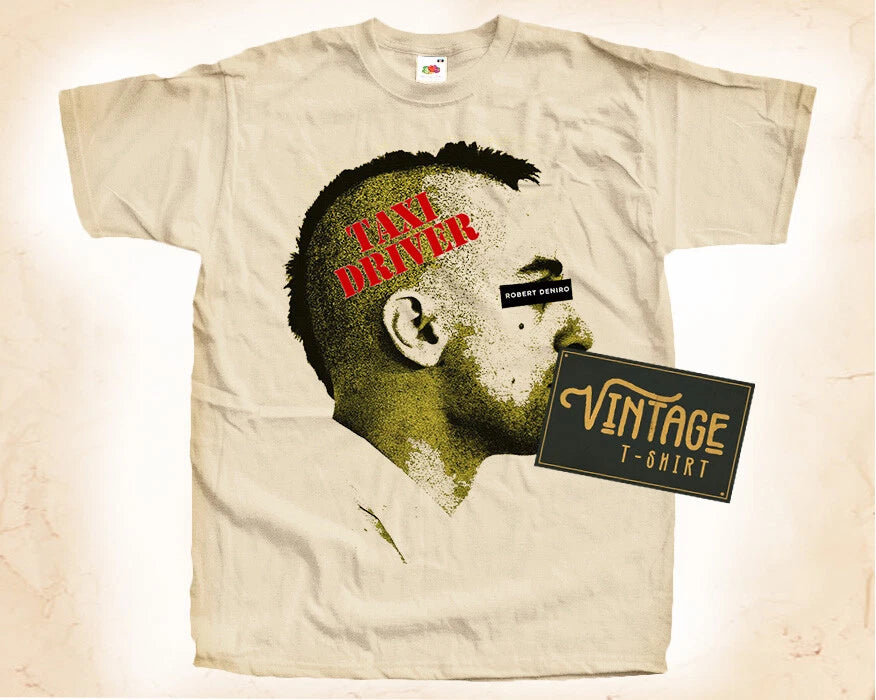 Taxi Driver V2 T SHIRT Tee Movie Poster Vintage Natural sizes S - 5XL