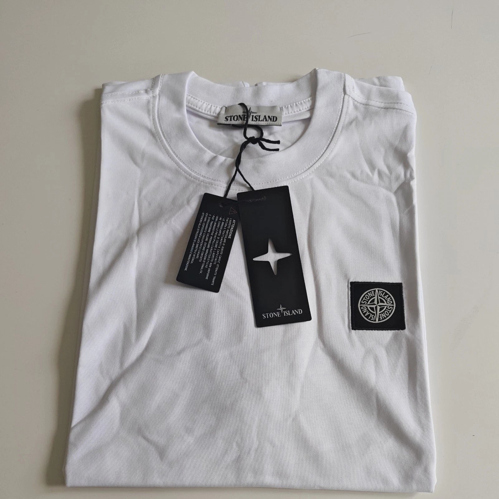 Stone Island Men's T-Shirt White Size L Large