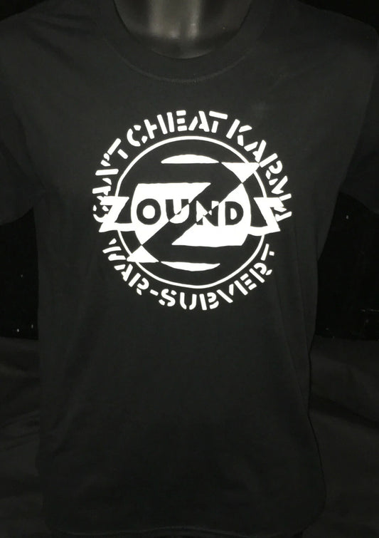 Zounds 'Can't Cheat Karma' NEW Black T Shirt, punk,anarchy,crass*SALE SOME SIZES
