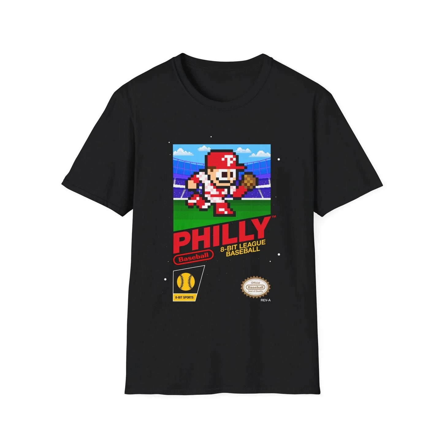Philadelphia Philly Baseball Retro Game 8-bit Unisex T-shirt