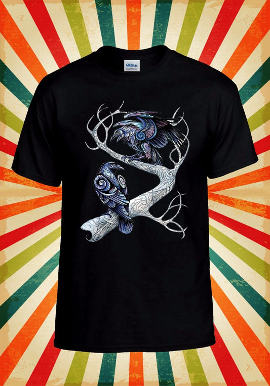 Hugin And Munin Ravens Norse T shirt Men Women Unisex Baseball T Shirt Top 3078