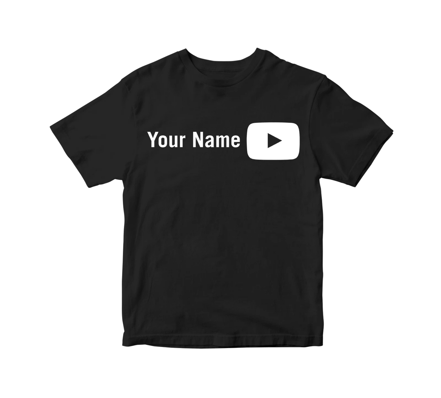 Custom Printed Personalised Youtube T-Shirt add your name Youtuber Adult Kids