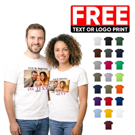 Personalised T-Shirt – Custom Name, Text & Logo | Men’s Organic Cotton Tee