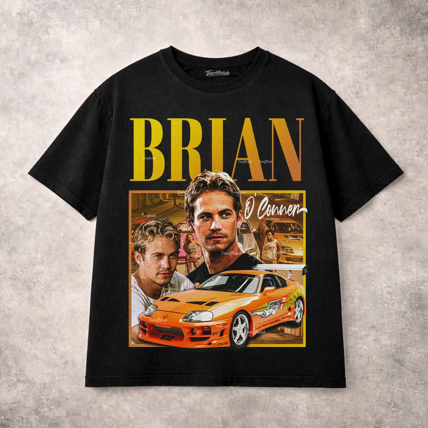 Brian O Conner Fast Furious Paul Walker Graphic T Shirt JDM Movie Unisex Tee