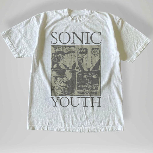 Vintage Style Kaos Band Sonic Youth Comic Tshirt