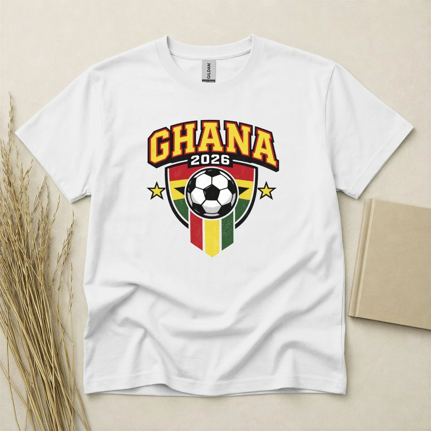Ghana 2026 Football Fan T Shirt Soccer Supporters Gildan Cotton Family Top