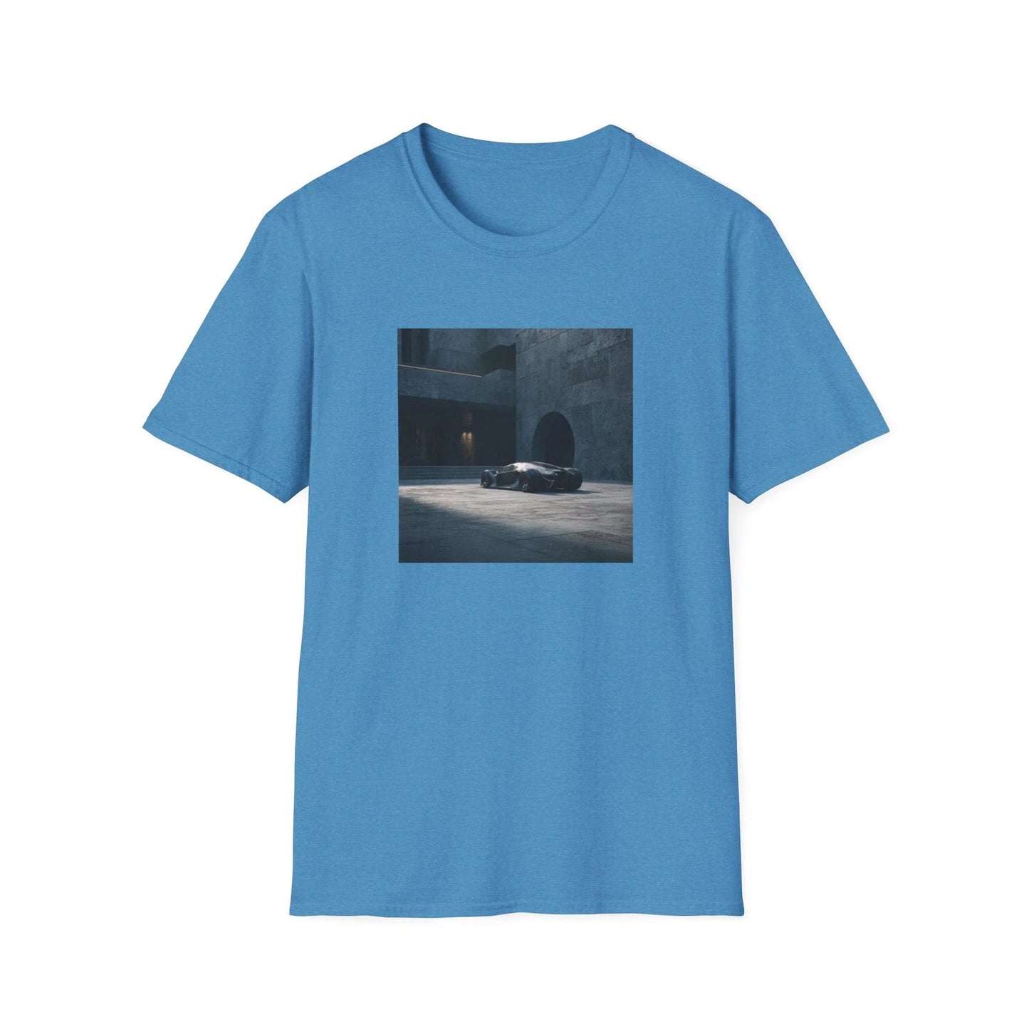 Modern Noir Sports Car T Shirt | Urban Architecture Graphic Tee | Unisex