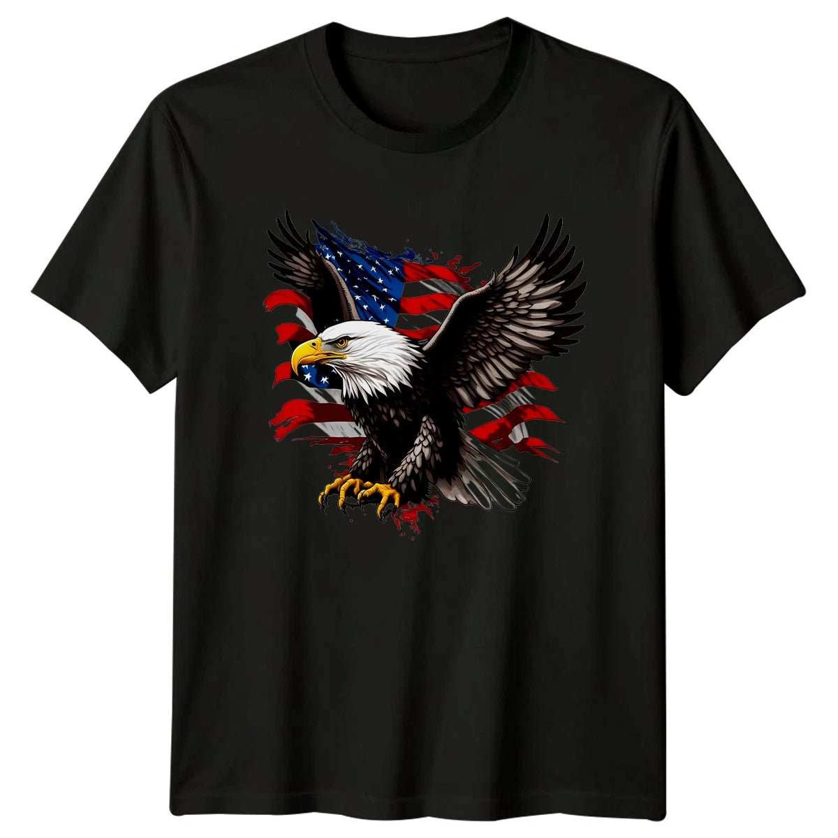 Bald Eagle American National Symbols Mens T-Shirt Womens Tee Graphic Unisex Top