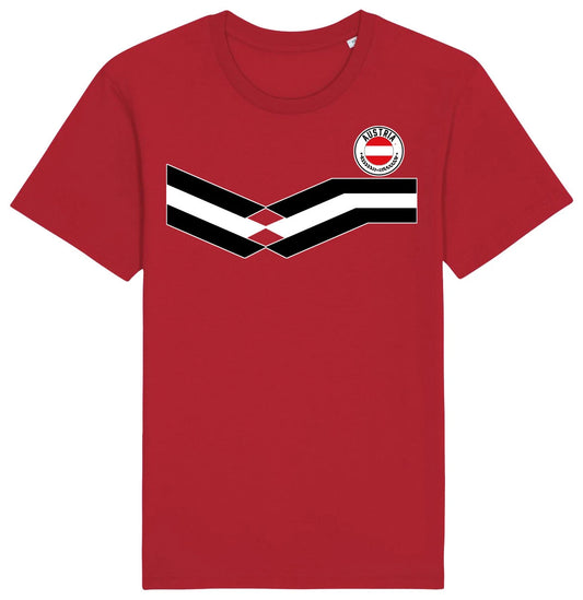 Austria Strip T-Shirt, Adults Kids Baby Family, Football World Cup 2026 Kit