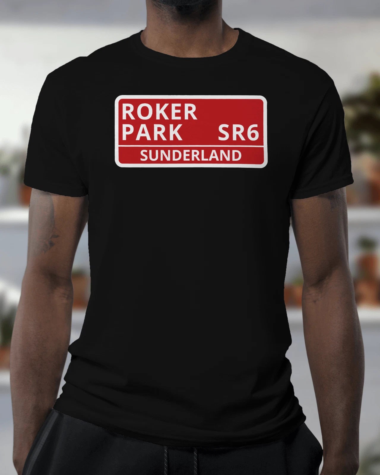 Roker Park SR6 T Shirt | Sunderland Black Cats Tyne Wear Seaburn Wearside