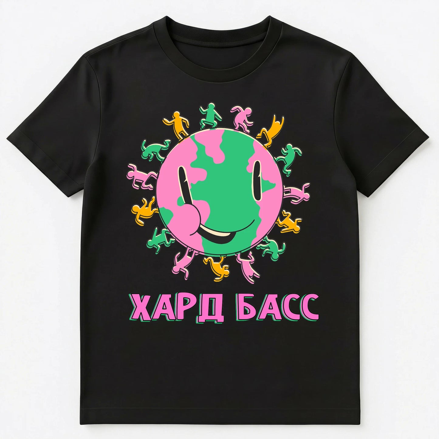 Russian Hard Bass Happy Rave Unisex T-Shirt