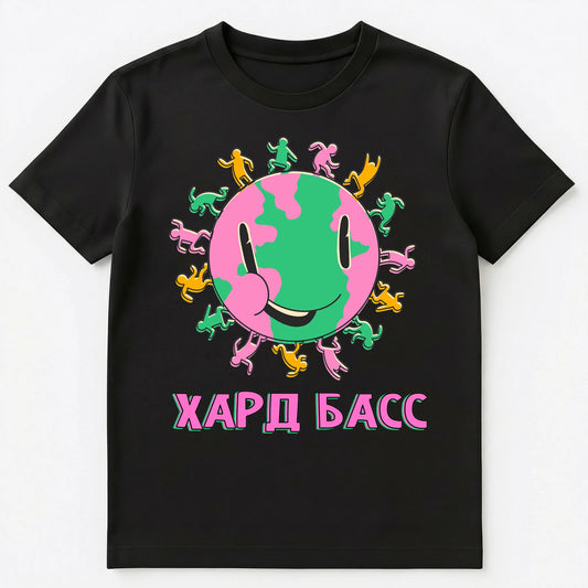 Russian Hard Bass Happy Rave Unisex T-Shirt