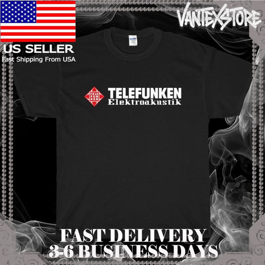 NEW SHIRT TELEFUNKEN ELEKTROAKUSTIK LOGO MEN'S T-SHIRT AMERICAN USA SIZE S-5XL
