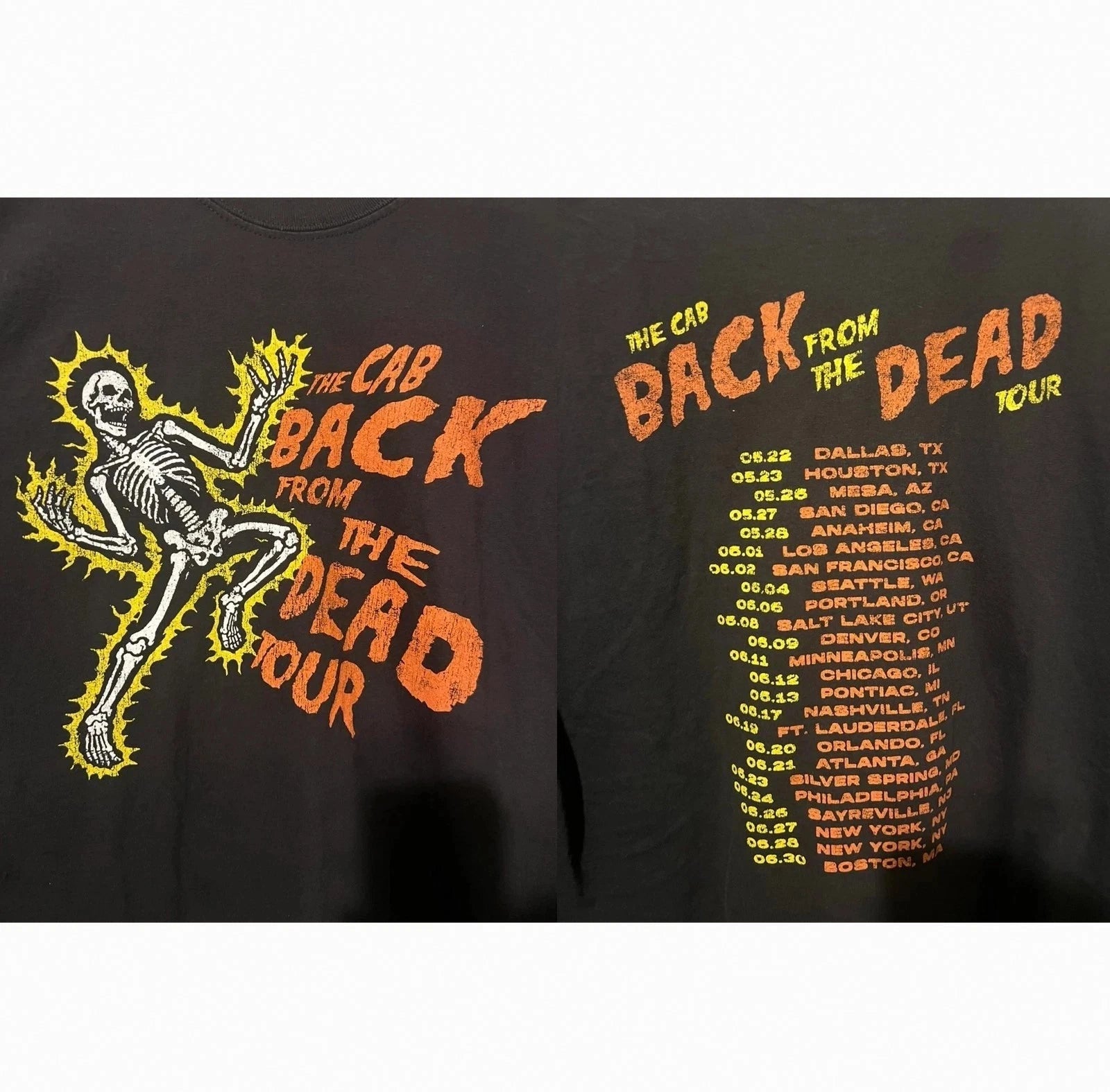The Cab Back From The Dead Tour Tour 2026 T-Shirt