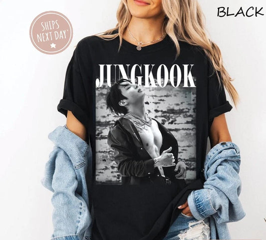 Jungkook Vintage Shirt, Retro Jungkook Music Gifts, Retro Jungkook Bootleg Kpop