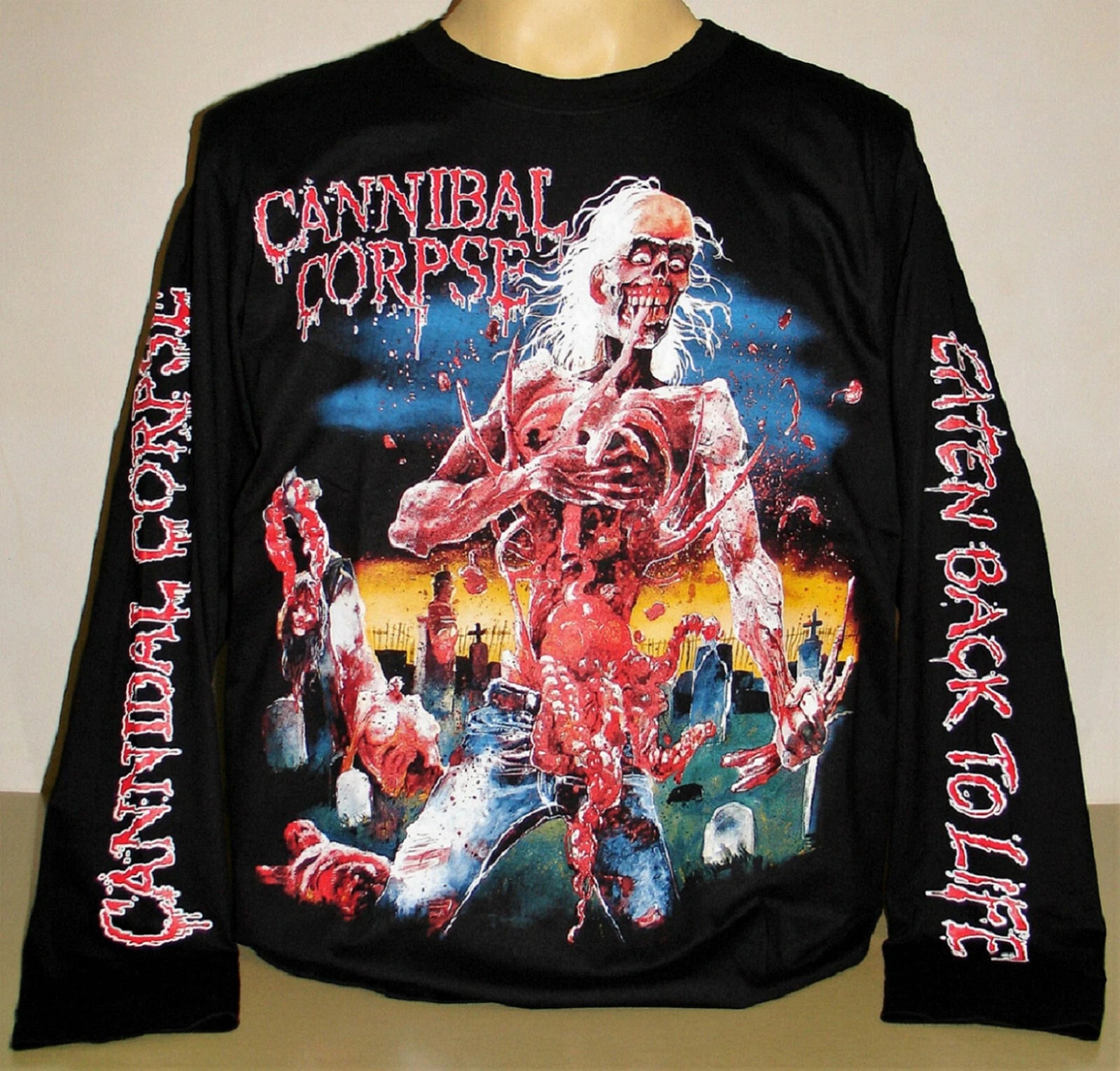 Cannibal Corpse Eaten Back To Life Long Sleeve T-Shirt Size S M L XL 2XL 3XL New