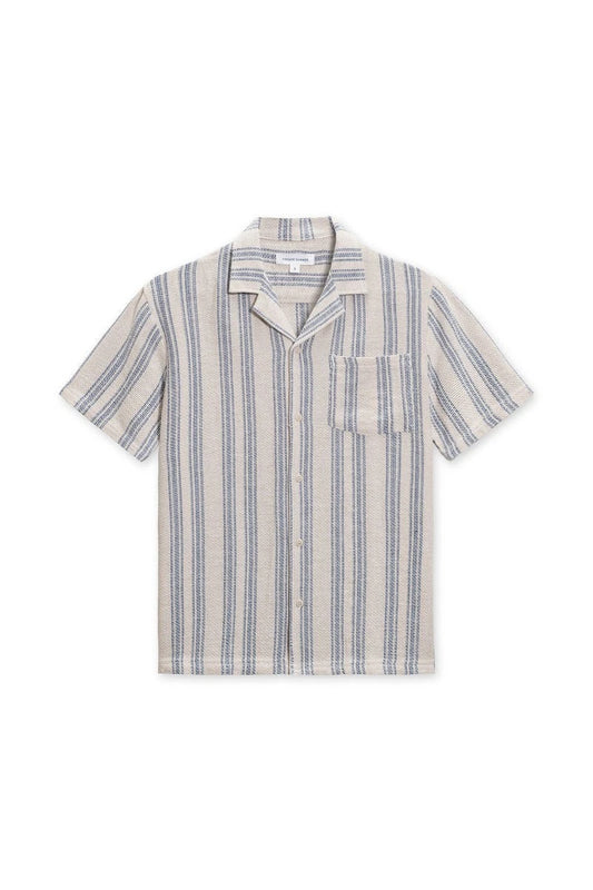 VINTAGE SUMMER BASKET WEAVE CAMP SHIRT