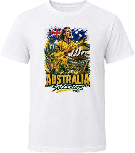 Australia Socceroos Soccer Football 2026 National Pride T Shirt