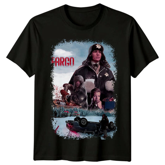 Fargo (1996) Movie Poster Inspired T-Shirt Retro Classic Film Graphic Tee Unisex