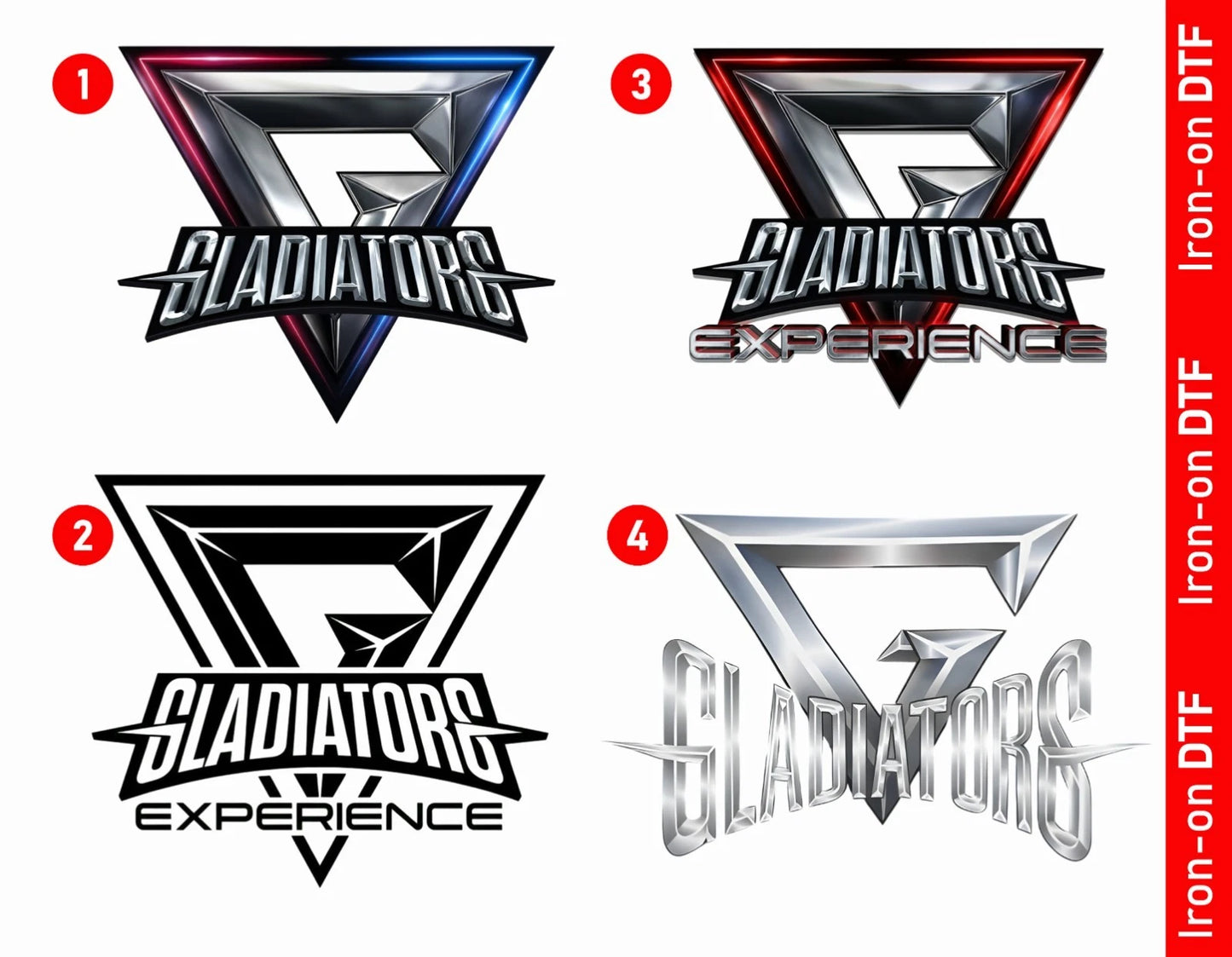 Gladiators Experience 2026 Iron On DTF Heat Transfer Unisex Kids T-Shirt Design