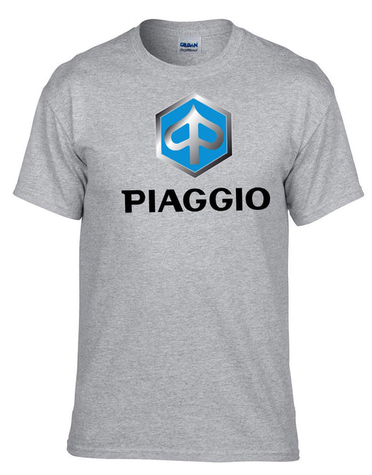 Piaggio Scooter Grey T-Shirt -528_Grey