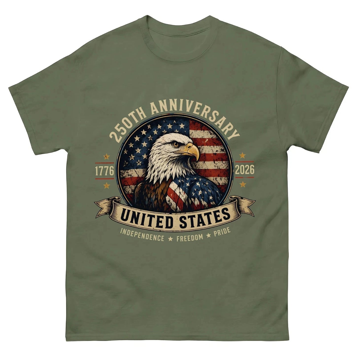 250th-Anniversary-United-States-Shirt,-Patriotic-Eagle-T-Shirt,-America-1776