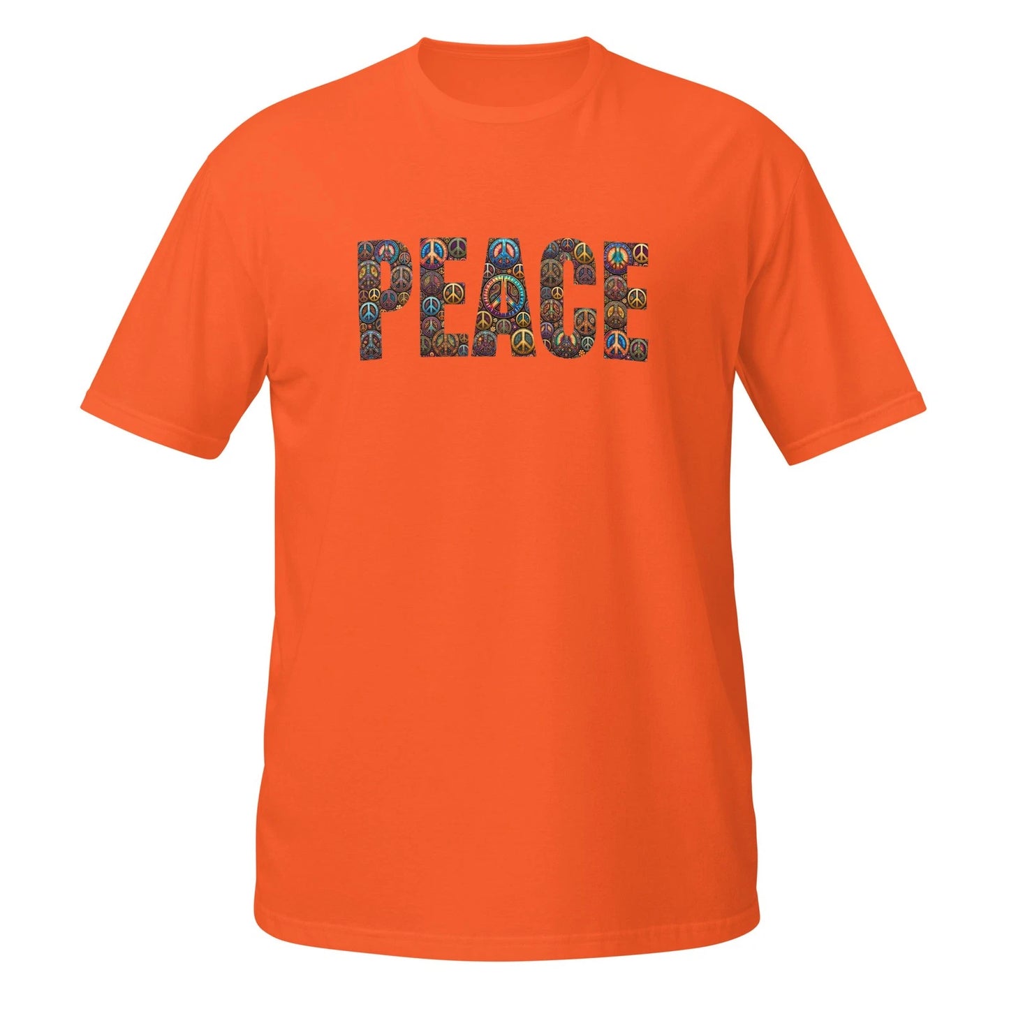 Peace Orange Short-Sleeve Unisex T-Shirt