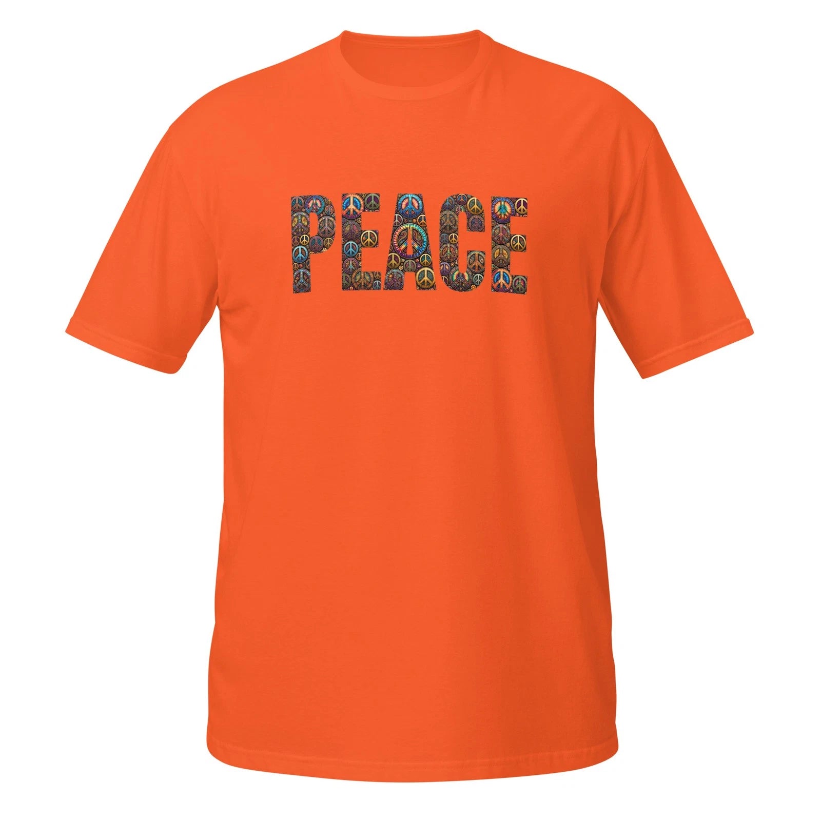 Peace Orange Short-Sleeve Unisex T-Shirt