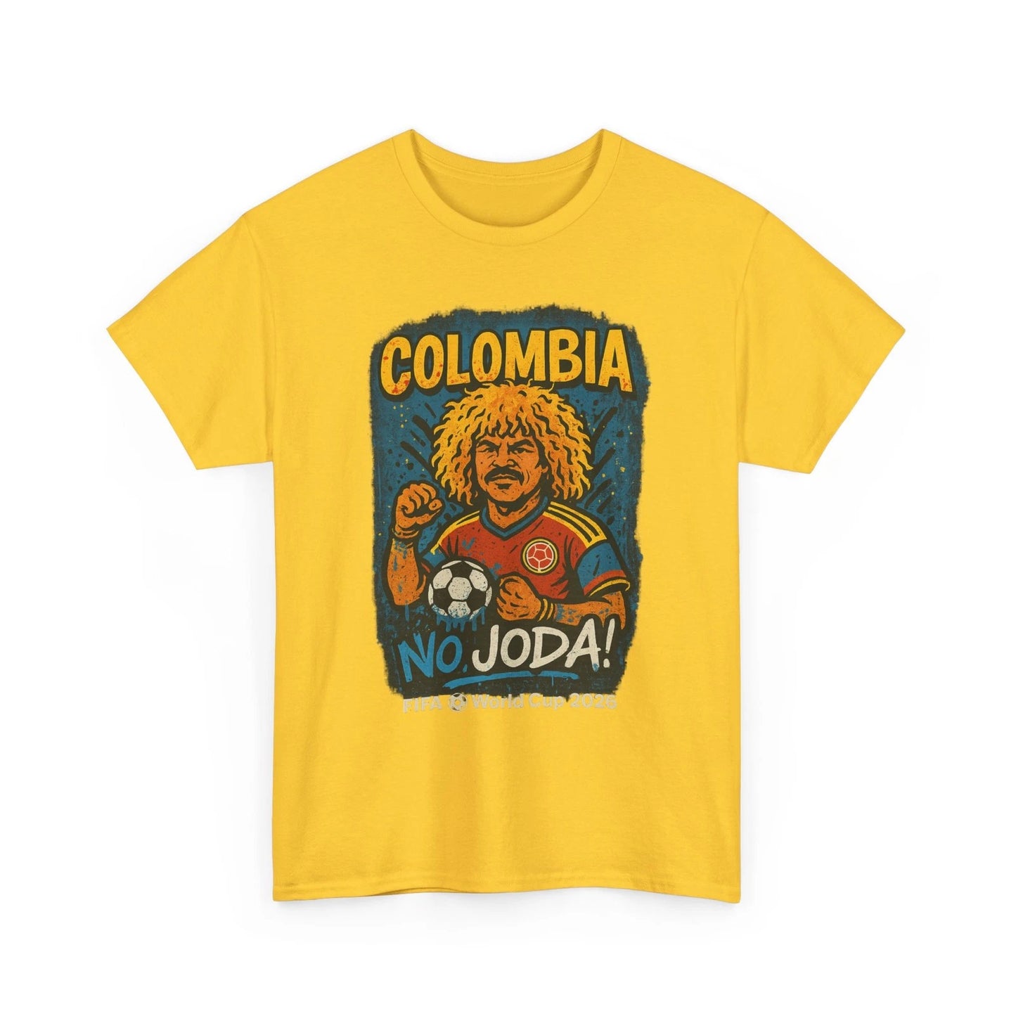 Colombia Pibe Valderrama No Joda Soccer Shirt 2026 | Football World Cup Tee