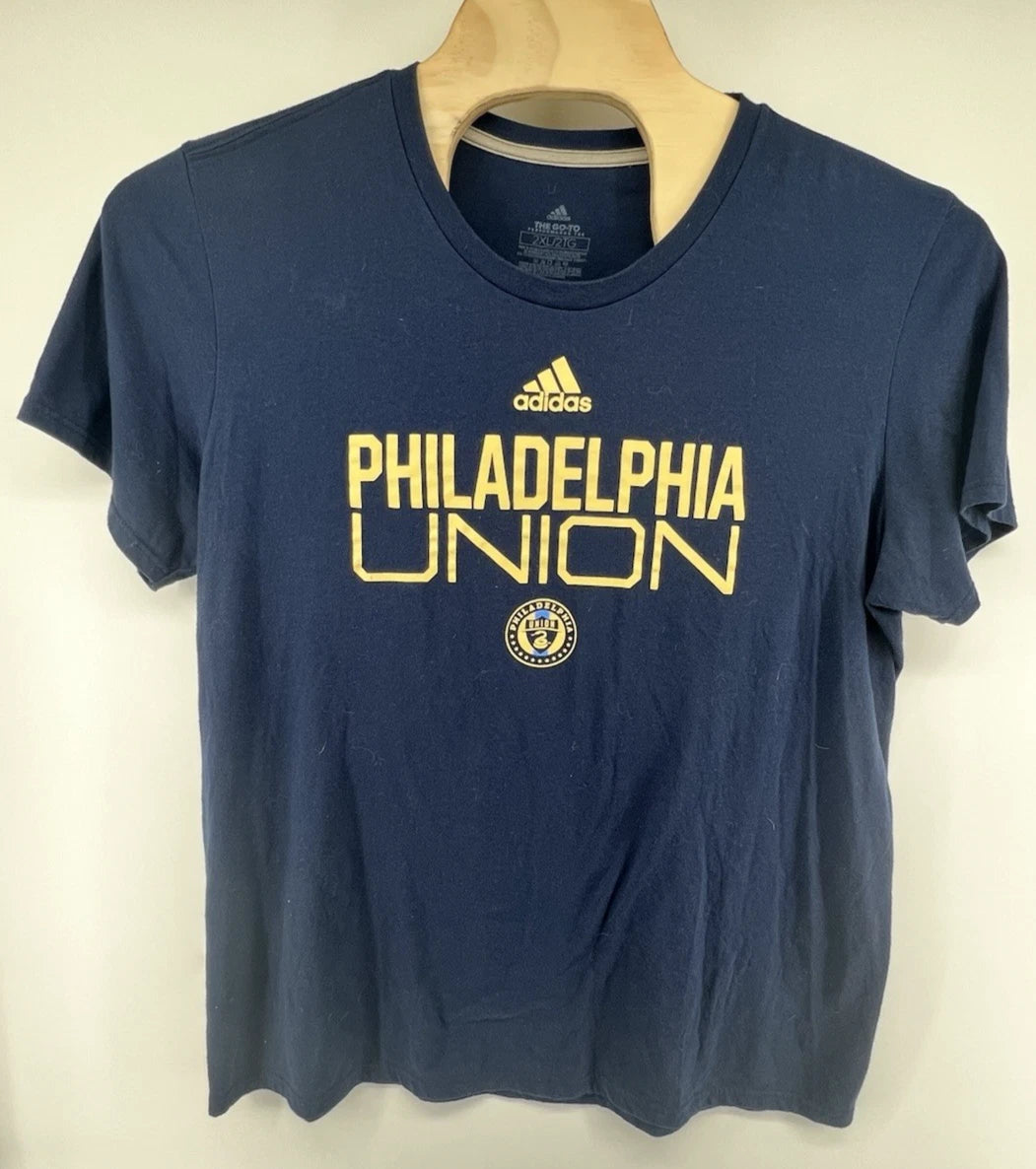 Adidas Go To Performance Philadelphia Union T Shirt Mens XXL 2XL Big Graphic