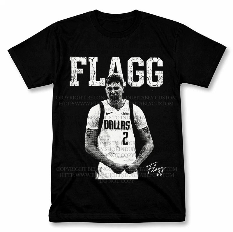 Cooper Flagg Graphic T Shirt Vantage Basketball Fan Tee