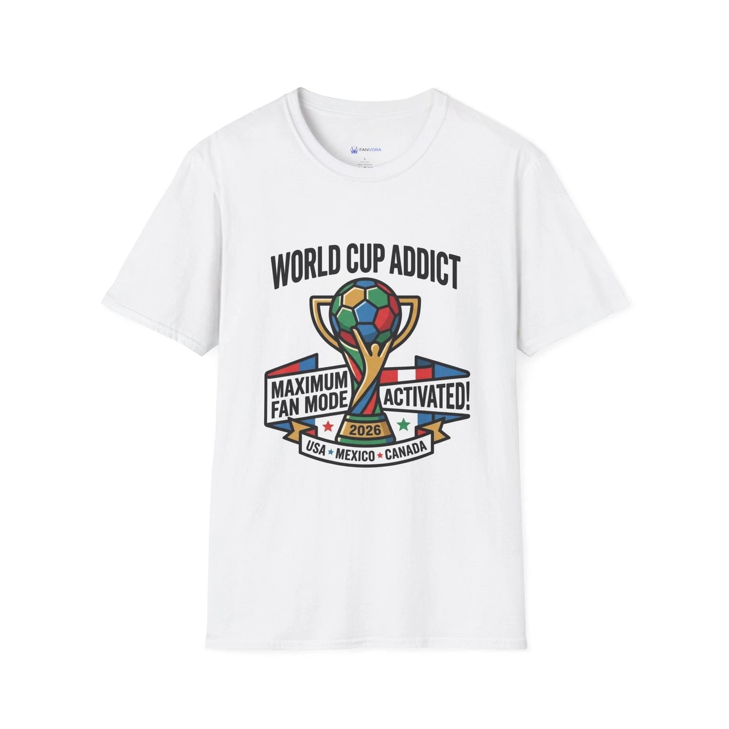 Unisex Soccer Graphic T-Shirt Casual Sports Tee
