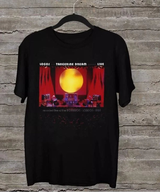 NEW Tangerine Dream – Logos Live Black All Size Unisex Shirt