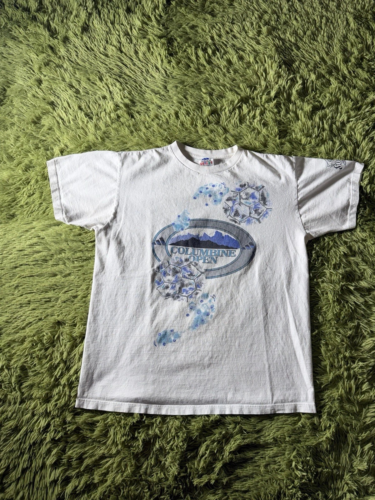 Vintage Adidas Columbine Rebels Soccer High School Graphic T-shirt Size Medium