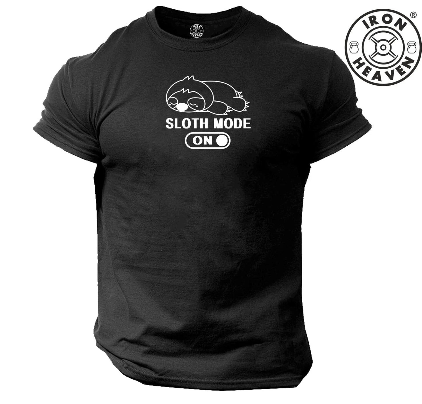 Sloth Mode On T Shirt Gym Clothing Bodybuilding Training Exercise Boxing MMA Top