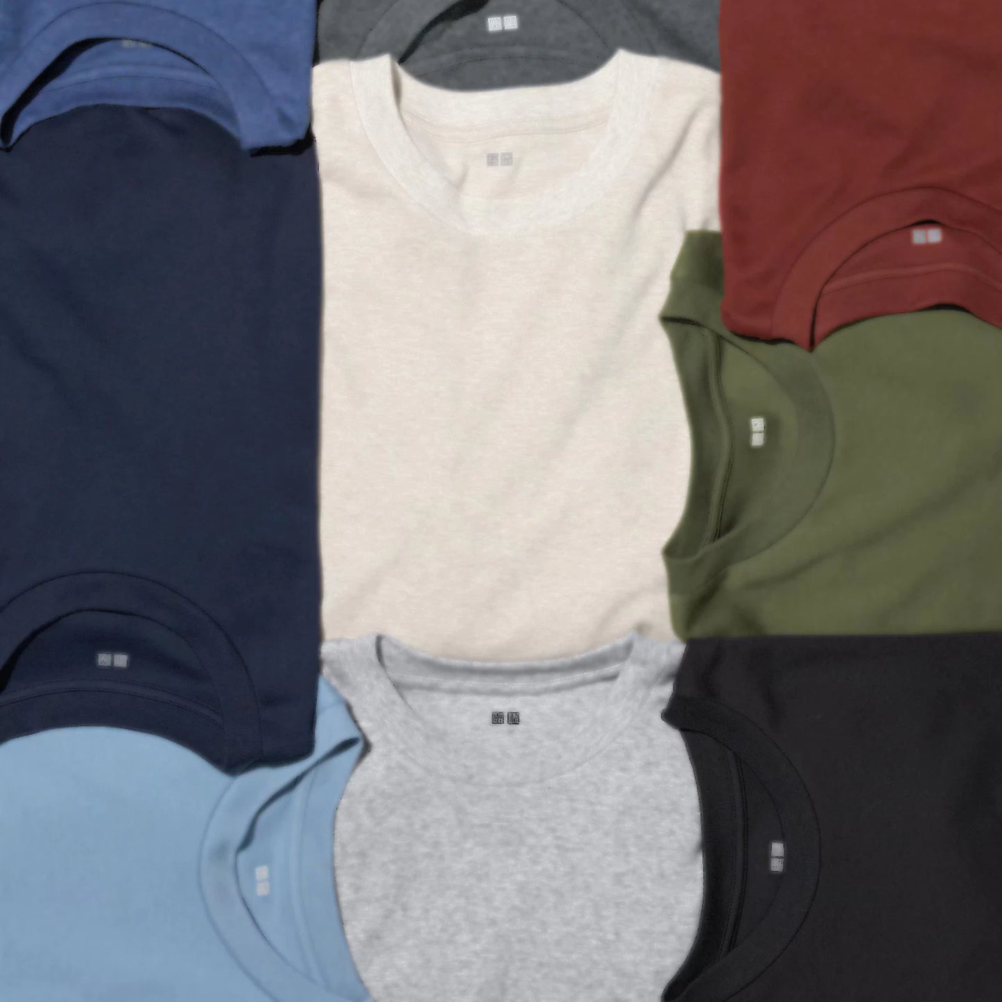 UNIQLO Men Soft Brushed Long Sleeve T-Shirt Soft Smooth 100% cotton