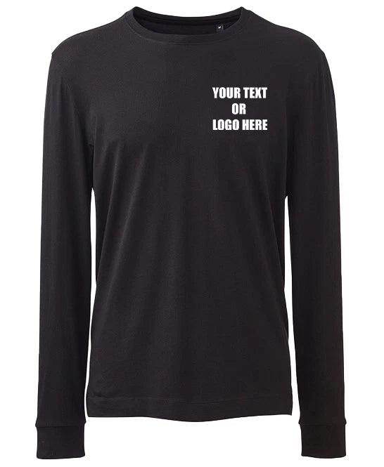 Personalised Custom Printed Mens Long Sleeve Anthem T-Shirt AM011