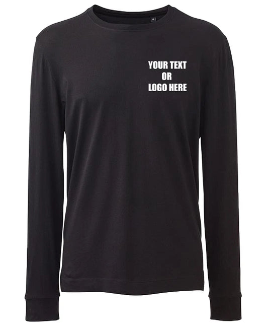Personalised Custom Printed Mens Long Sleeve Anthem T-Shirt AM011