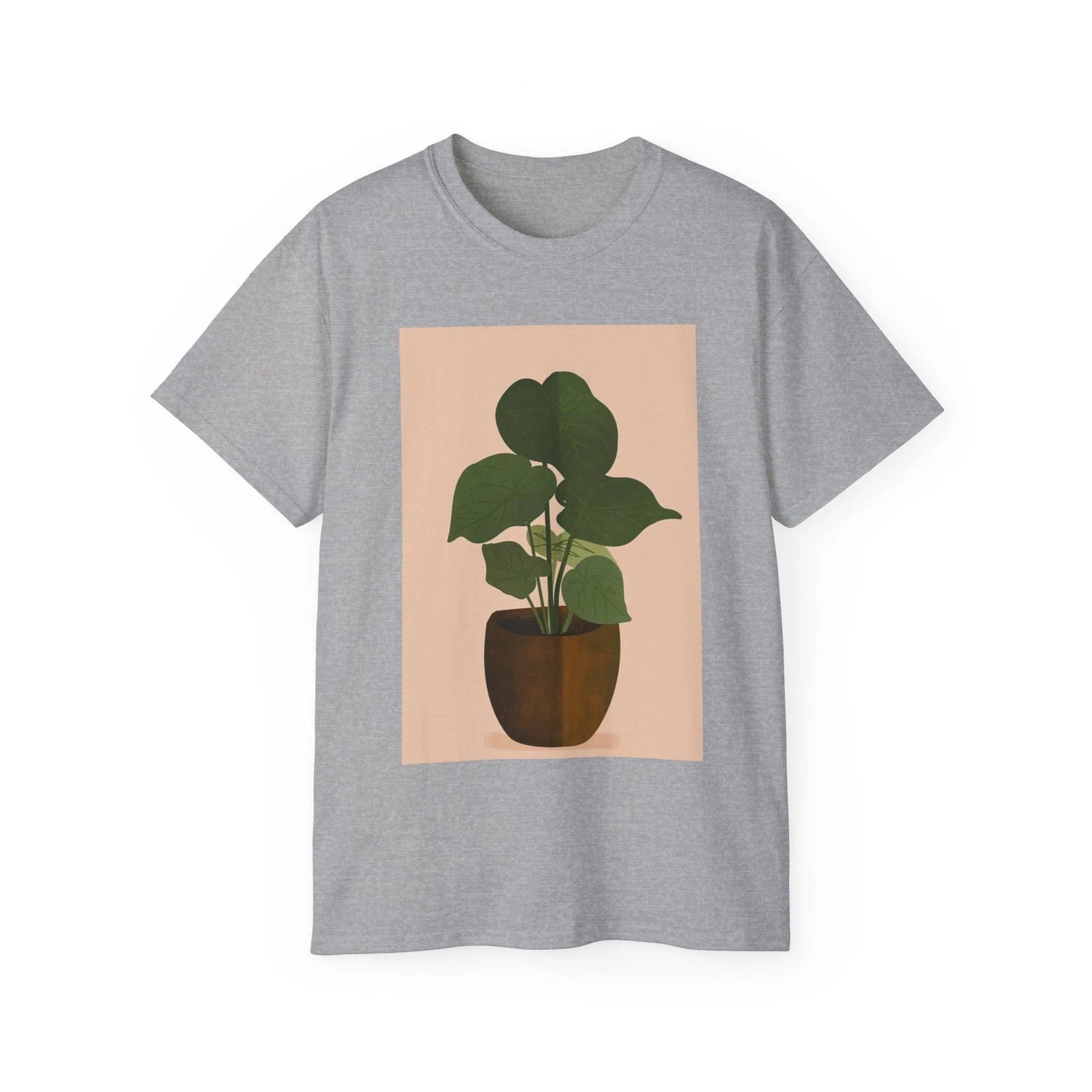 Boho Plant Background Floral Background | Custom Graphic T-Shirt