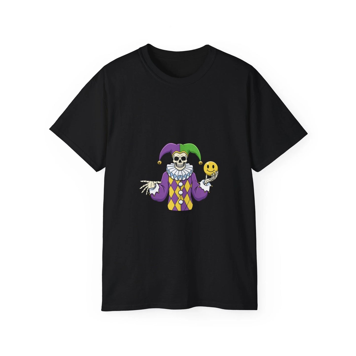 Cartoon Isolated Sticker Jester Clown Scary | Custom Graphic T-Shirt