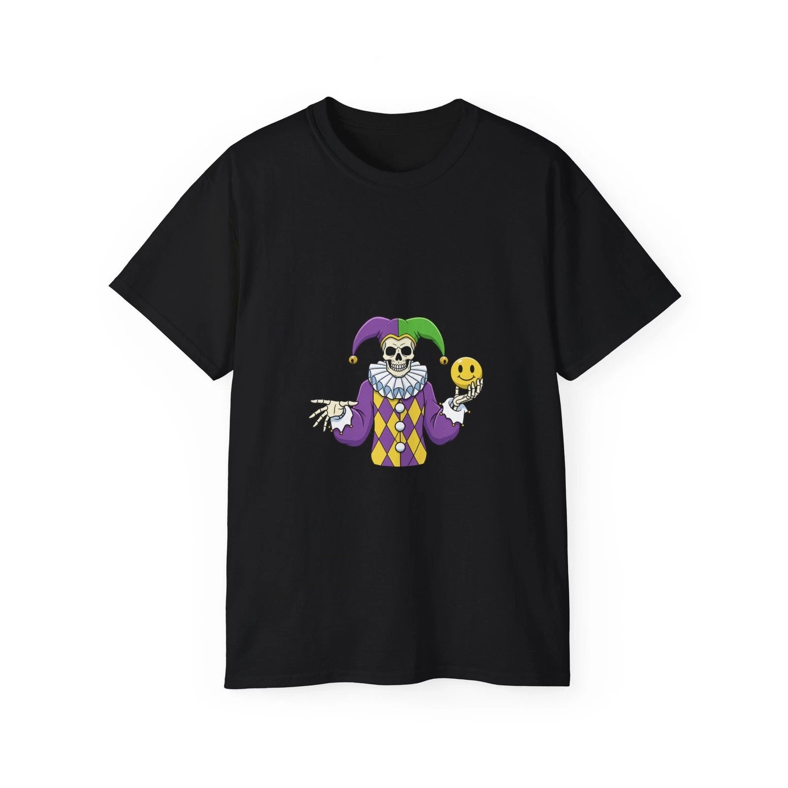 Cartoon Isolated Sticker Jester Clown Scary | Custom Graphic T-Shirt