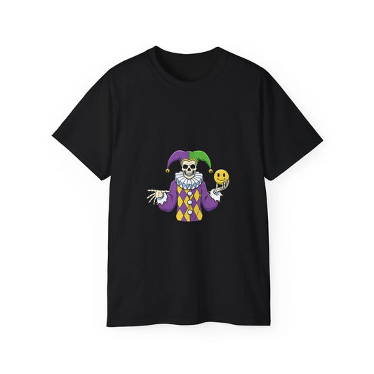 Cartoon Isolated Sticker Jester Clown Scary | Custom Graphic T-Shirt