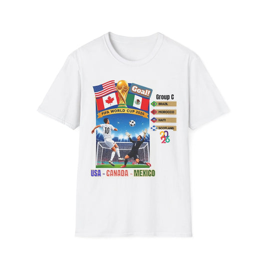 World Cup 2026 T shirt, Soccer FIFA Tee, Brazil, Morocco, Haiti, Scotland