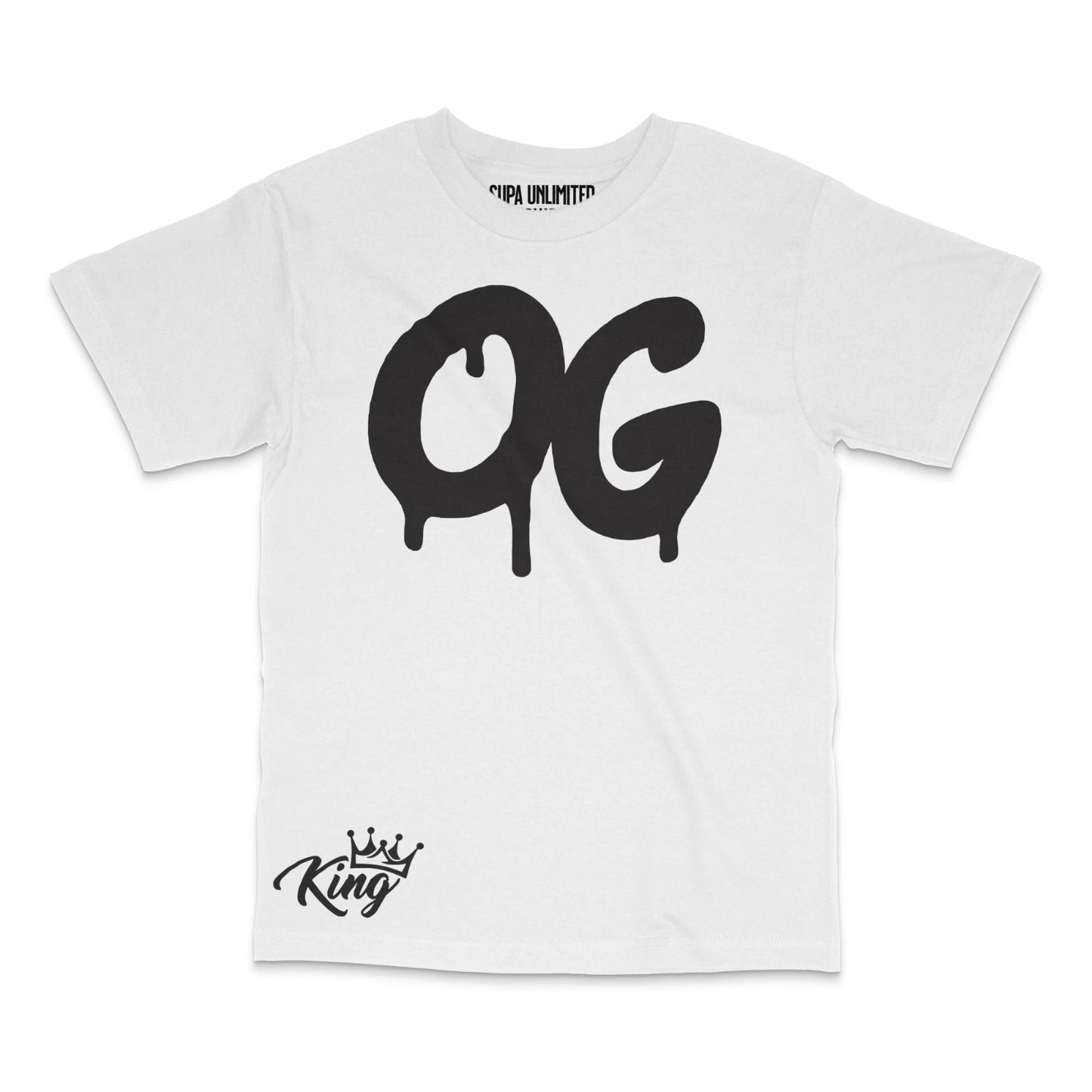 Men's OG-King Hip Hop Graffiti Style Design Graphic Tee T-Shirt