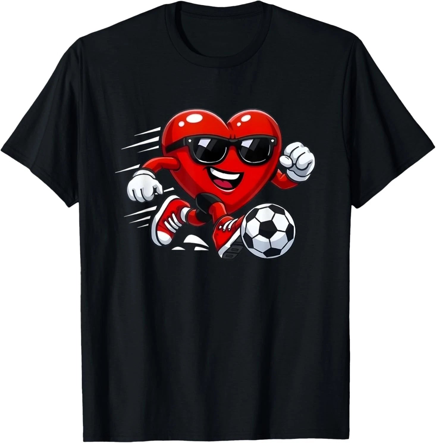 Valentine Soccer Heart Drip Sport Love Valentines Day Boys T-Shirt Sizes XS–XL